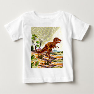 Camiseta Para Bebê Dinossauro de Rex do tiranossauro