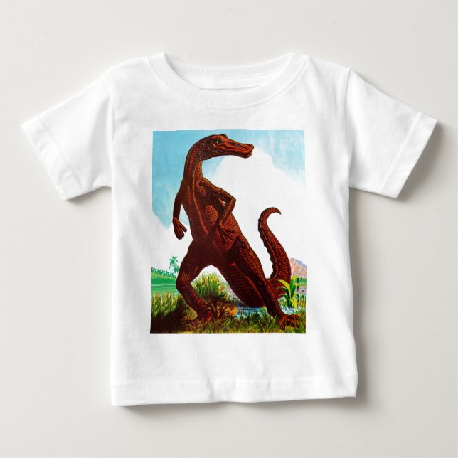 Camiseta Para Bebê Dinossauro do Hadrosaurus (Frente)