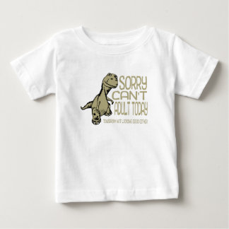 Camiseta Para Bebê Dinossauro Engraçado - Desculpe não poder adultar 