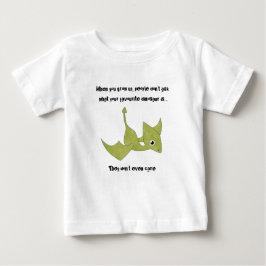 Camiseta Para Bebê Dinossauro Favorito com Pterodactilo