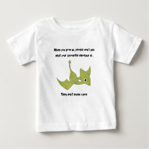 Camiseta Para Bebê Dinossauro Favorito com Pterodactilo