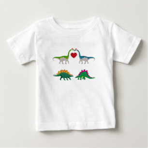 Camiseta Para Bebê Dinossauro Feliz Natal Doce Engraçado Presente Xma