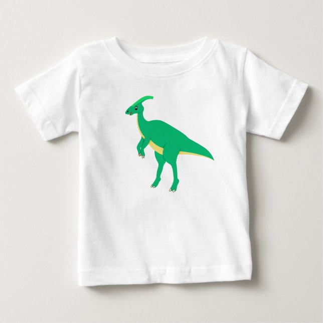 Camiseta Para Bebê Dinossauro Feliz para Toddler (Frente)