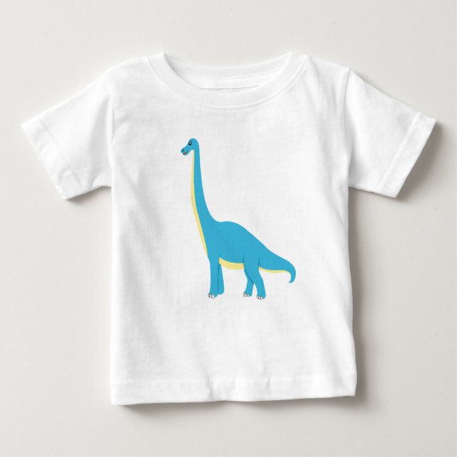 Camiseta Para Bebê Dinossauro Feliz para Toddler (Frente)