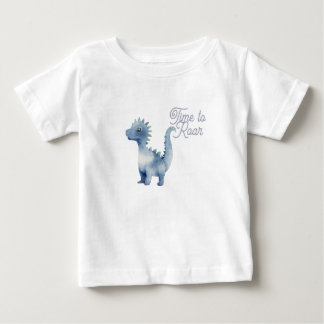 Camiseta Para Bebê Dinossauro Fofo