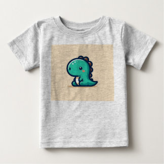 Camiseta Para Bebê dinossauro fofo