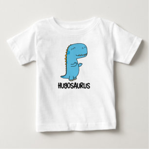 Camiseta Para Bebê Dinossauro fofo Hugosaurus ama abraços