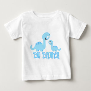 Camiseta Para Bebê Dinossauro Grande Irmão