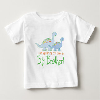 Camiseta Para Bebê Dinossauro-Irmão-Grande