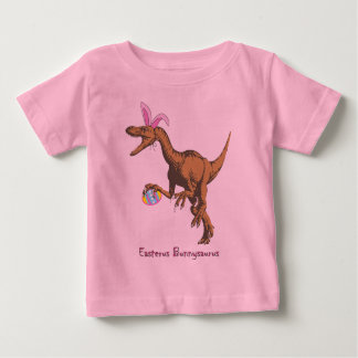 Camiseta Para Bebê dinossauro páscoa