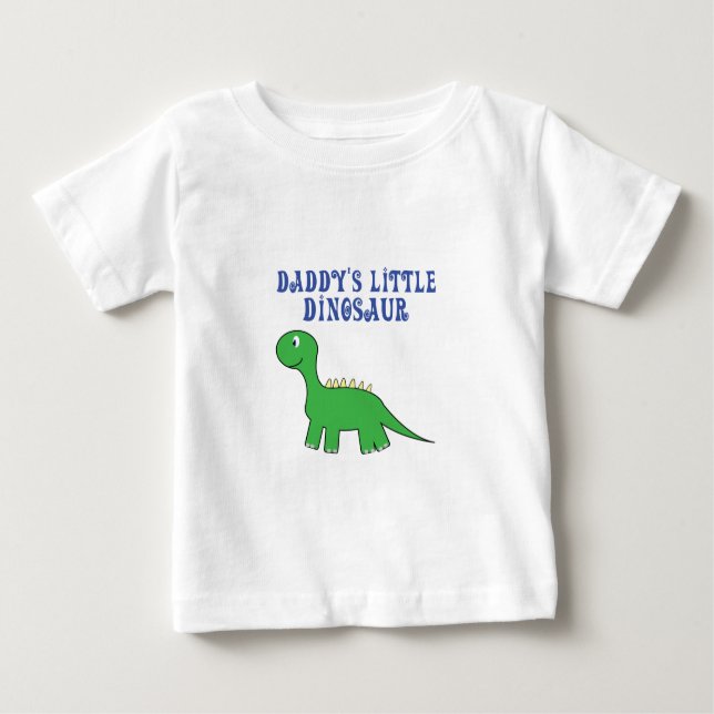 Camiseta Para Bebê dinossauro pequeno dos daddys (Frente)