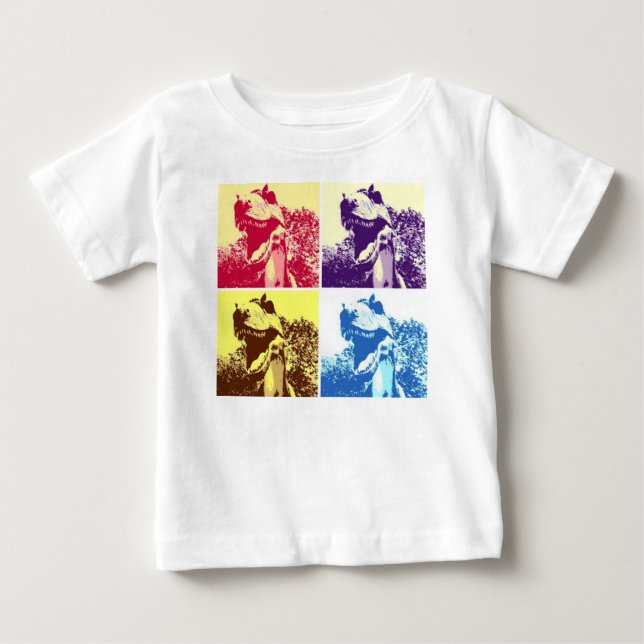Camiseta Para Bebê Dinossauro T-Rex (Frente)