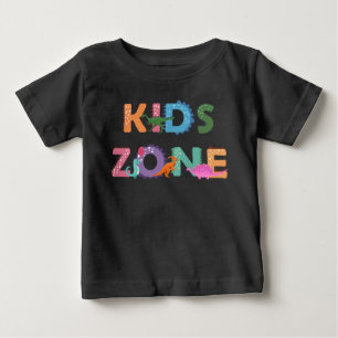 Camiseta Para Bebê Dinossauros de Zona de Crianças