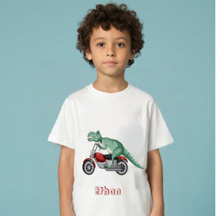 Camiseta Para Bebê Dinossauros nome personalizado