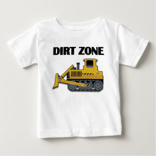 Camiseta Para Bebê Dirt Zone (Bulldozer) - Baby Fine Jersey T-Shirt