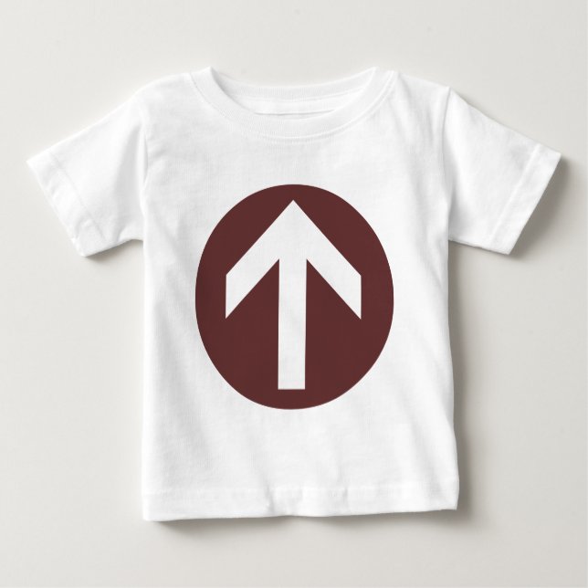 Camiseta Para Bebê Disco de Seta (Frente)