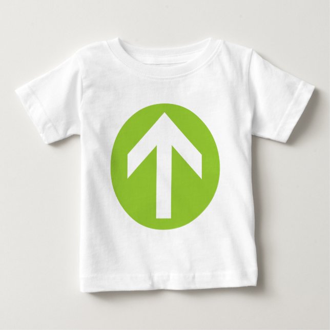 Camiseta Para Bebê Disco de Seta (Frente)