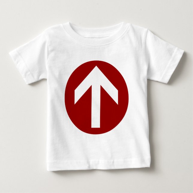 Camiseta Para Bebê Disco de Seta (Frente)