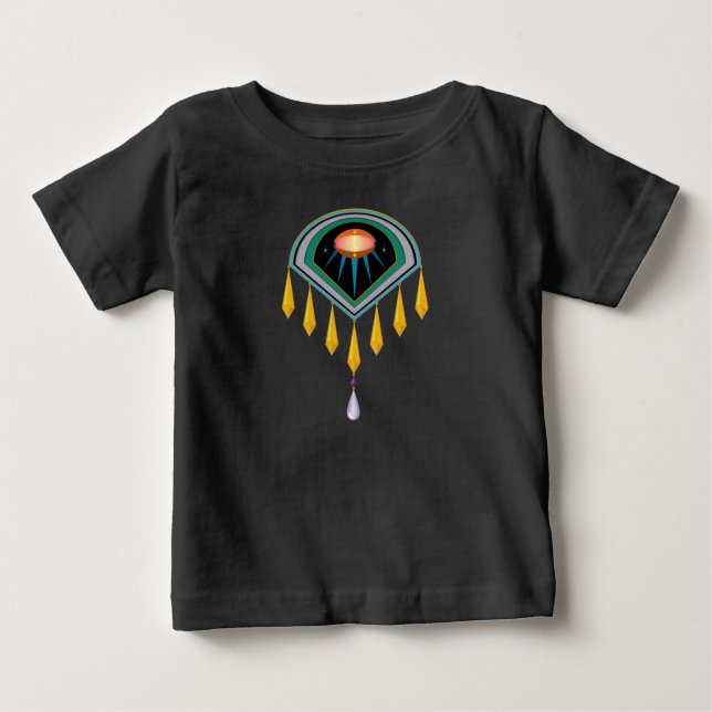 Camiseta Para Bebê Diso Space Egg Baby T Shirt (Frente)