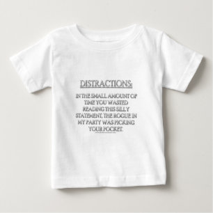 Camiseta Para Bebê Distracções