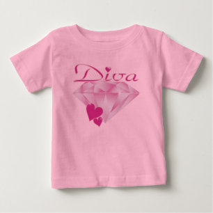 Camiseta Para Bebê Diva