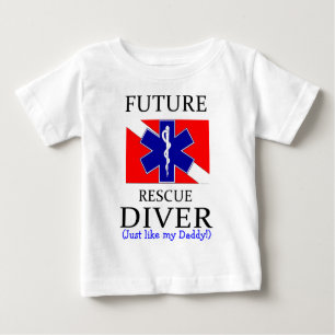 Camiseta Para Bebê diver_pai futuro