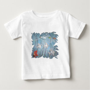 Camiseta Para Bebê diversão com peixe chalkware