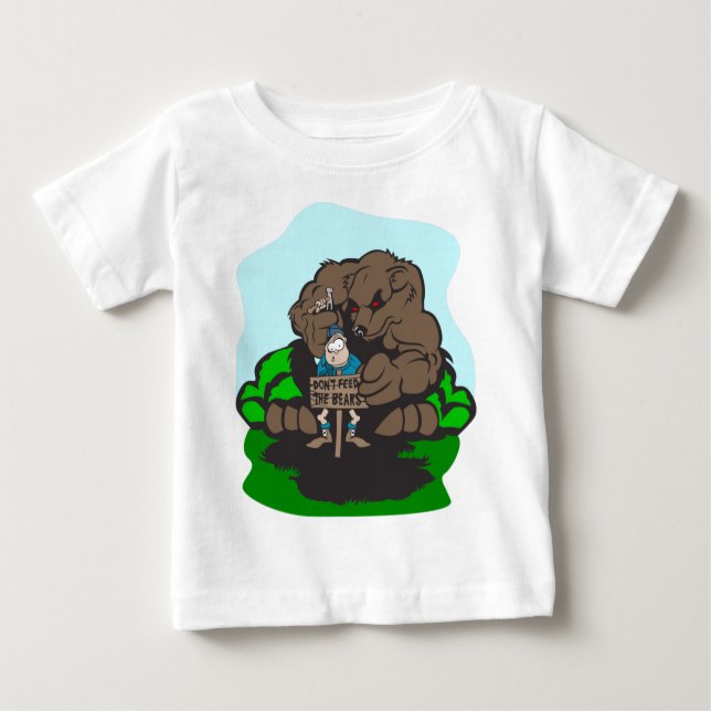 Camiseta Para Bebê Diversão de acampamento (Frente)