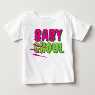 Camiseta Para Bebê Diversão Engraçada Ghoulish Cute 'Baby Ghoul' T -