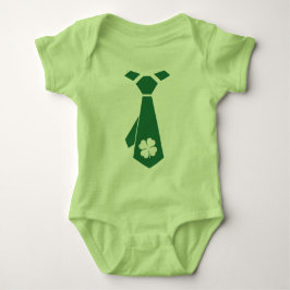 Camiseta Para Bebê Diversão Faux Shamrock Tie Rua.Dia de Patrick