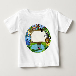Camiseta Para Bebê Divertimento com animais
