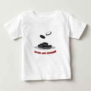 Camiseta Para Bebê Divida e conquiste o T dos miúdos