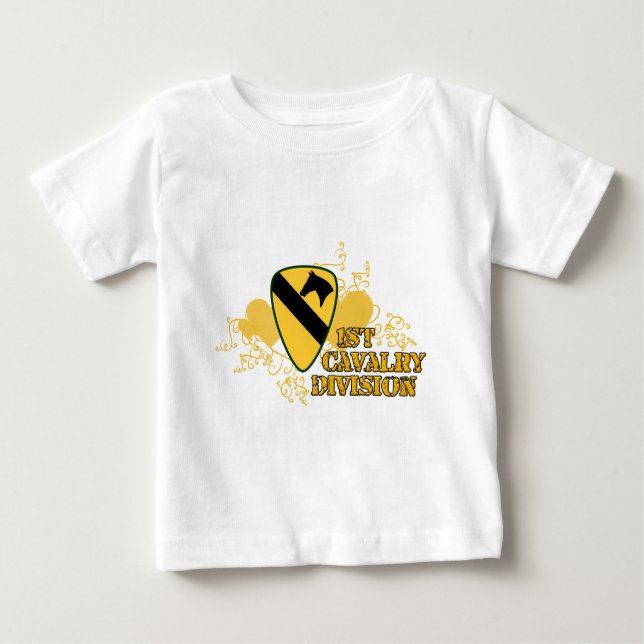 Camiseta Para Bebê Divisão de Cavalaria da rua (Frente)