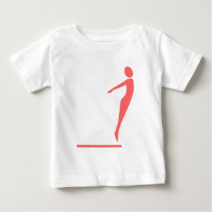 Camiseta Para Bebê Divisória - Rosa Tropical