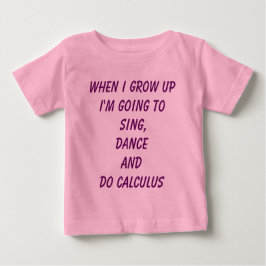 Camiseta Para Bebê Do Calculus - Bebê do Poder Menino
