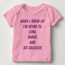 Camiseta Para Bebê Do Calculus - Bebê do Poder Menino