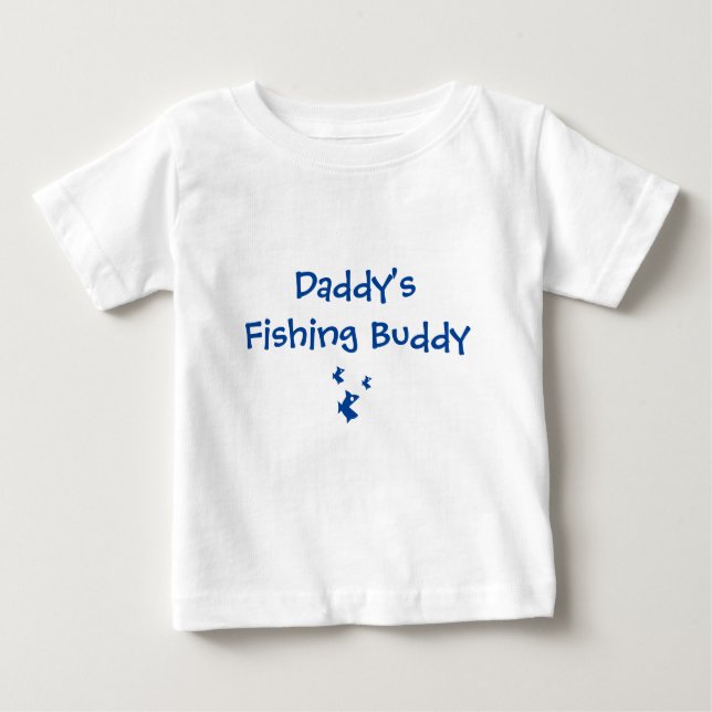 Camiseta Para Bebê Do "camisa do amigo da pesca pai" (Frente)