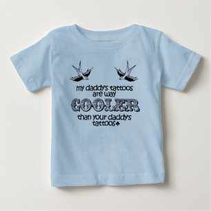 Camiseta Para Bebê Do "camisa do bebê dos tatuagens meu pai"