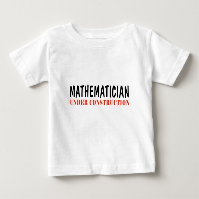 Camiseta Para Bebê _Do matemático sob a construção (Frente)