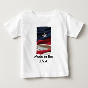 Camiseta Para Bebê ~ do T do bebê feito nos EUA