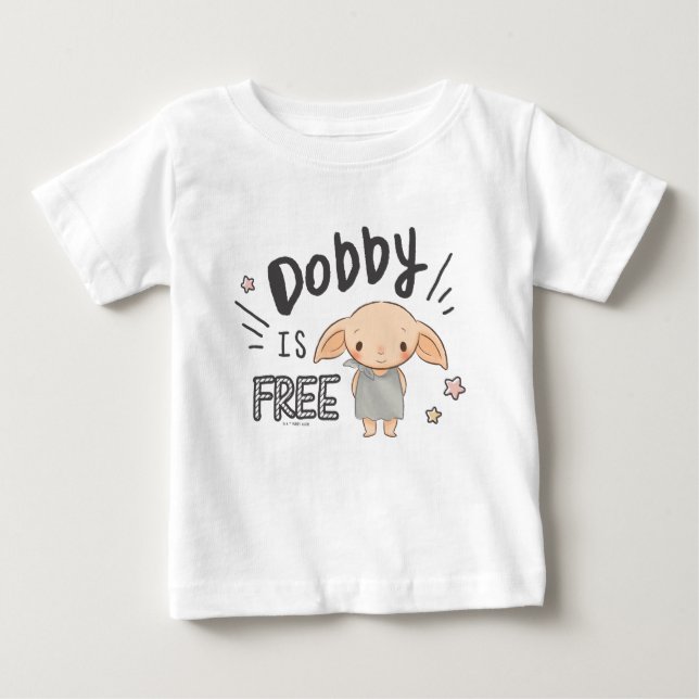 Camiseta Para Bebê Dobby Is Free (Frente)