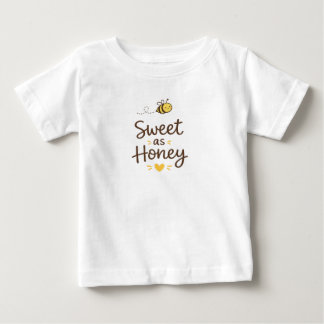 Camiseta Para Bebê Doce como Mel para bebê