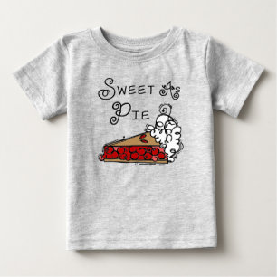 Camiseta Para Bebê Doce como Pie