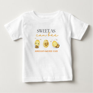 Camiseta Para Bebê Doce Como Pode Ser Aniversário