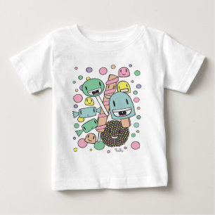 Camiseta Para Bebê Doce Doce Colírio Colírio Colírio Gotas