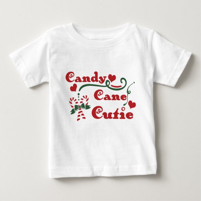 Camiseta Para Bebê doce doce de cana (Frente)