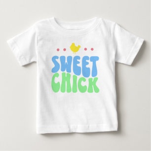 Camiseta Para Bebê Doce Franguinha