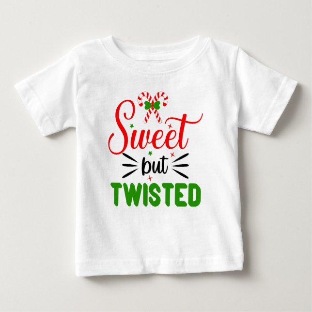 Camiseta Para Bebê Doce mas torcido (Frente)