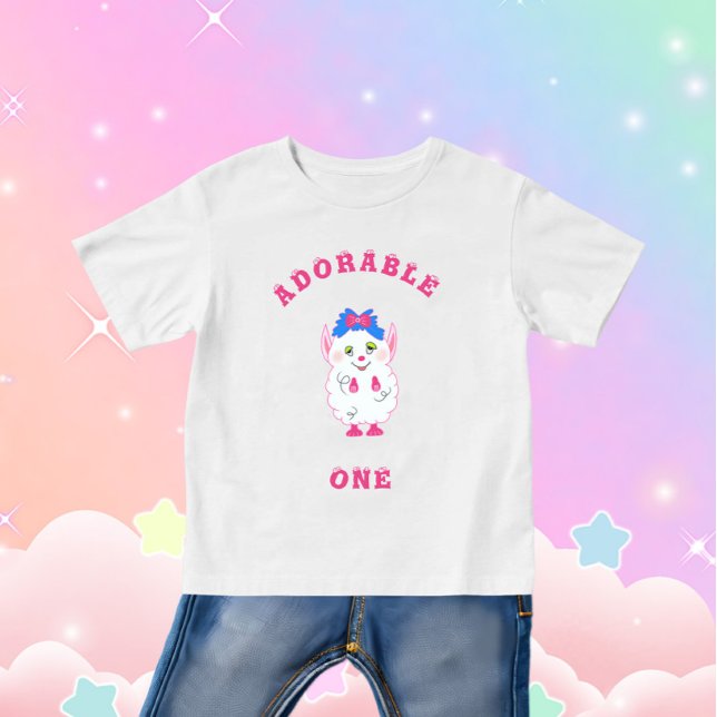 Camiseta Para Bebê Doce monstro (Criador carregado)