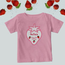Doce Rosa Morango Morango Menina Primeiro Aniversá